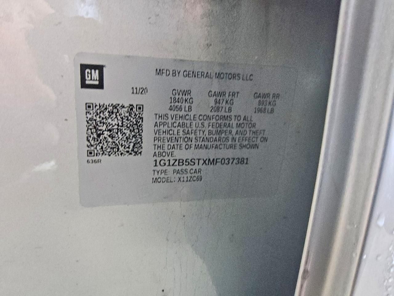 2021 Chevrolet Malibu ls