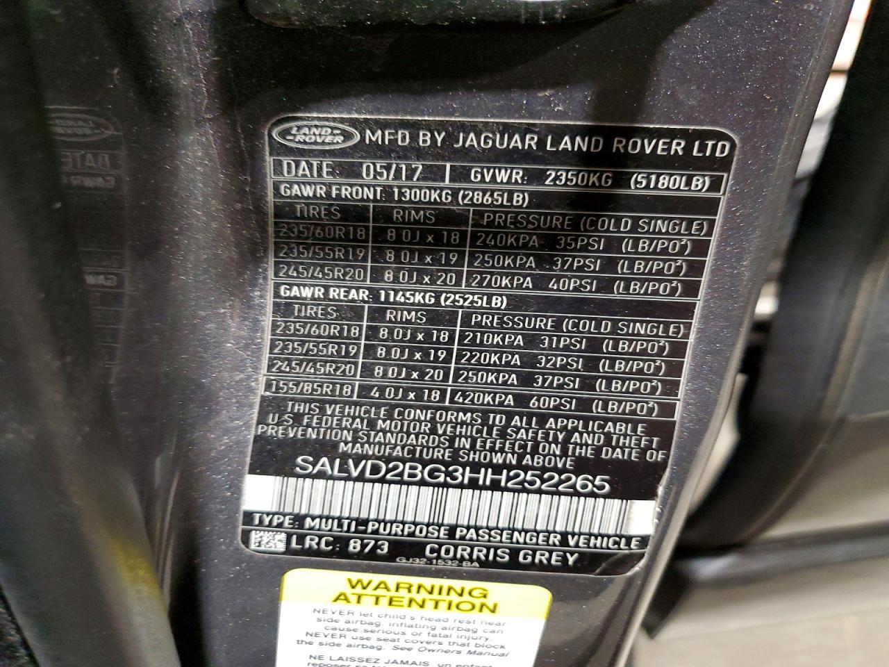 2017 Land Rover Range Rover Evoque hse Dynamic