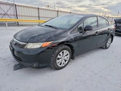 Honda salvage cars for sale: 2012 Honda Civic lx