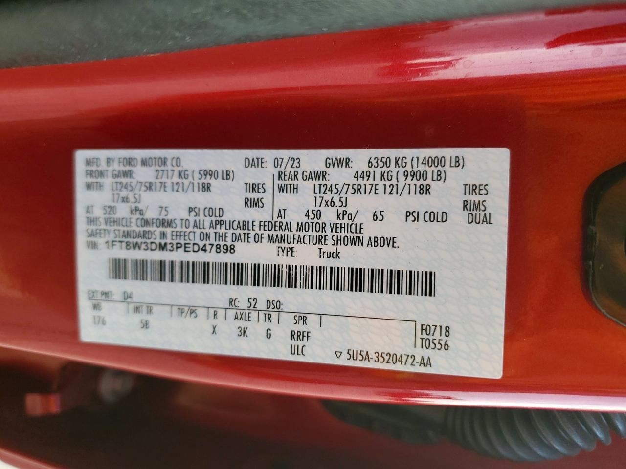2023 Ford Super Duty F-350 W/D