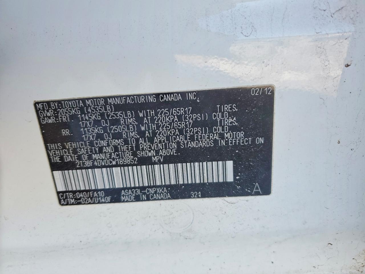 2012 Toyota Rav4