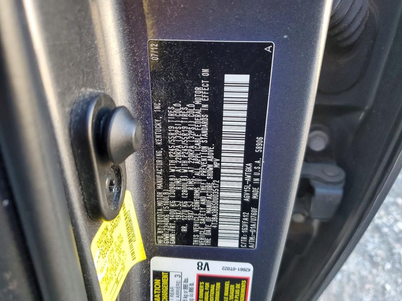 2013 Toyota Venza le