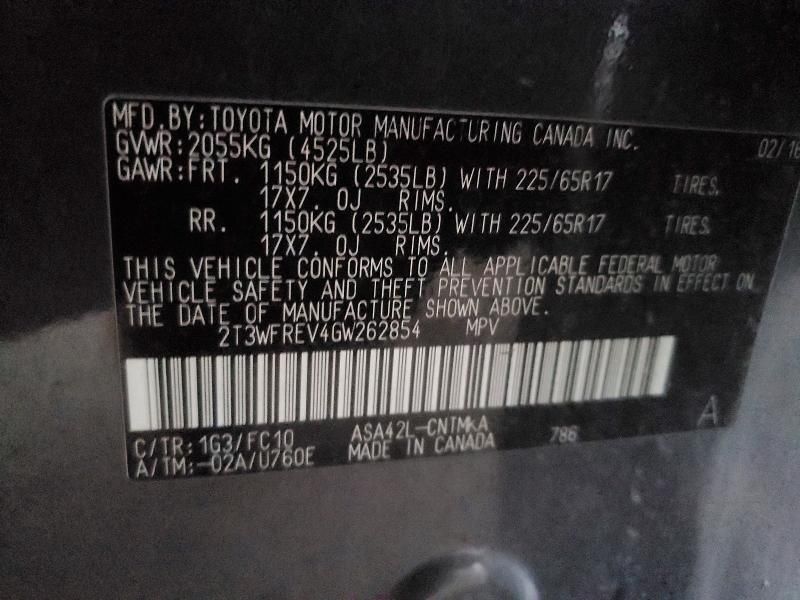 2016 Toyota Rav4 xle