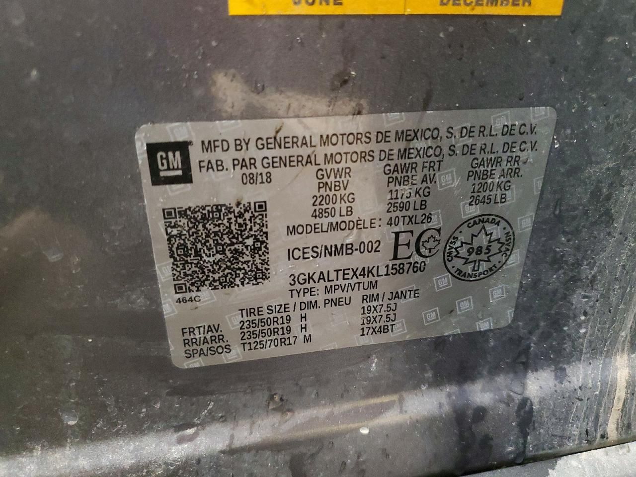 2019 GMC Terrain sle