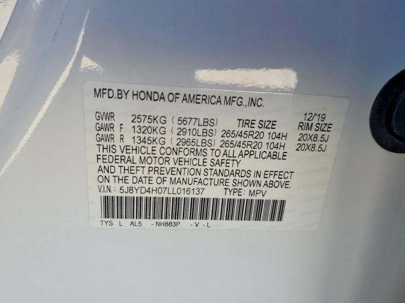 2020 Acura Mdx A-spec