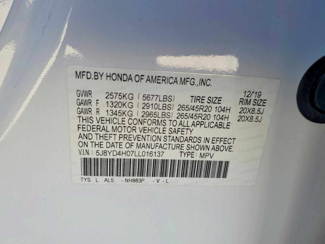 2020 Acura Mdx A-spec