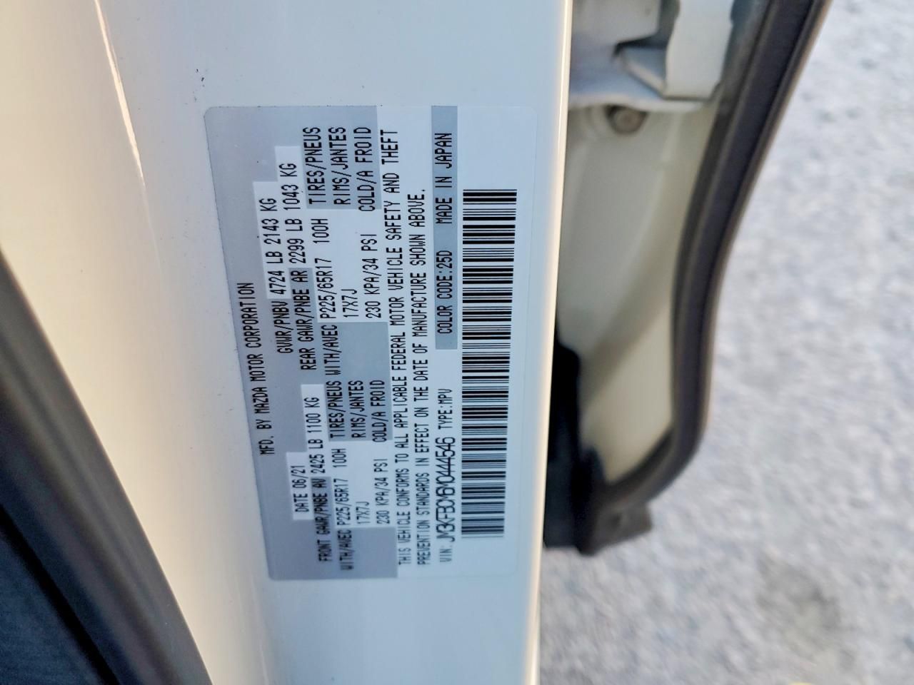 2021 Mazda Cx-5 Touring