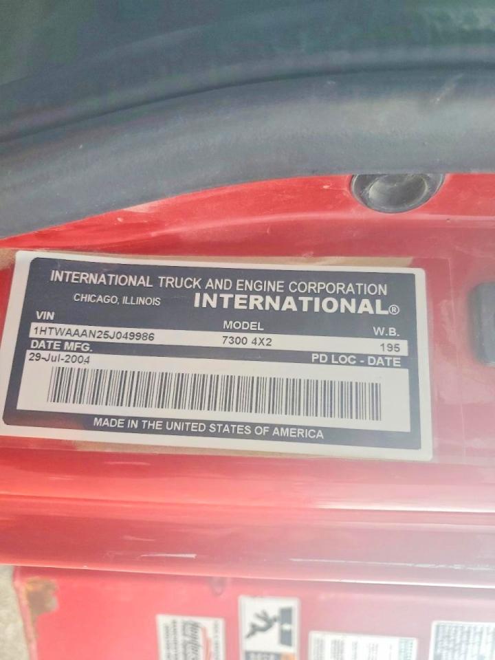 2005 International 7300 Dump Truck