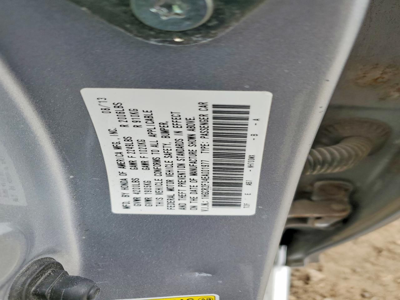 2014 Honda Accord lx