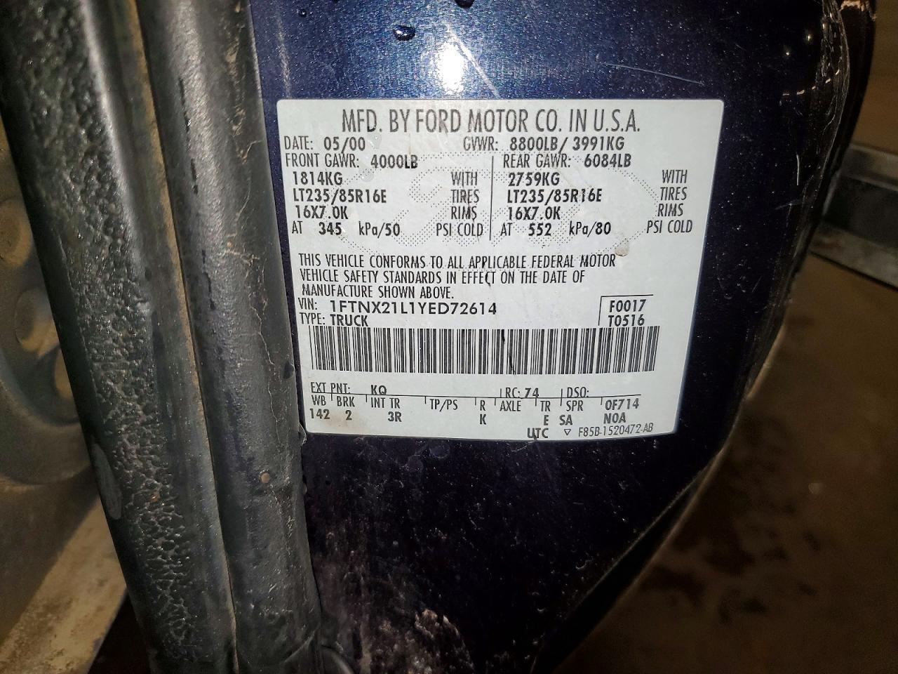 2000 Ford F250 Super Duty
