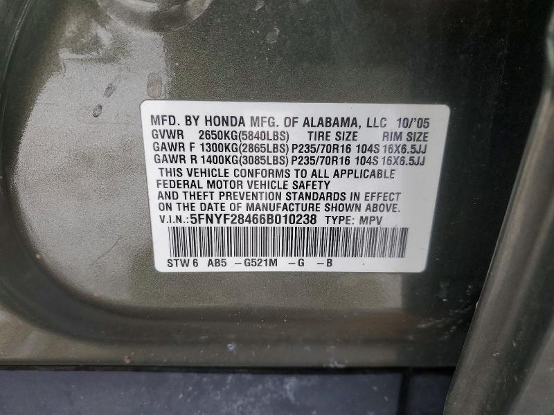 2006 Honda Pilot ex