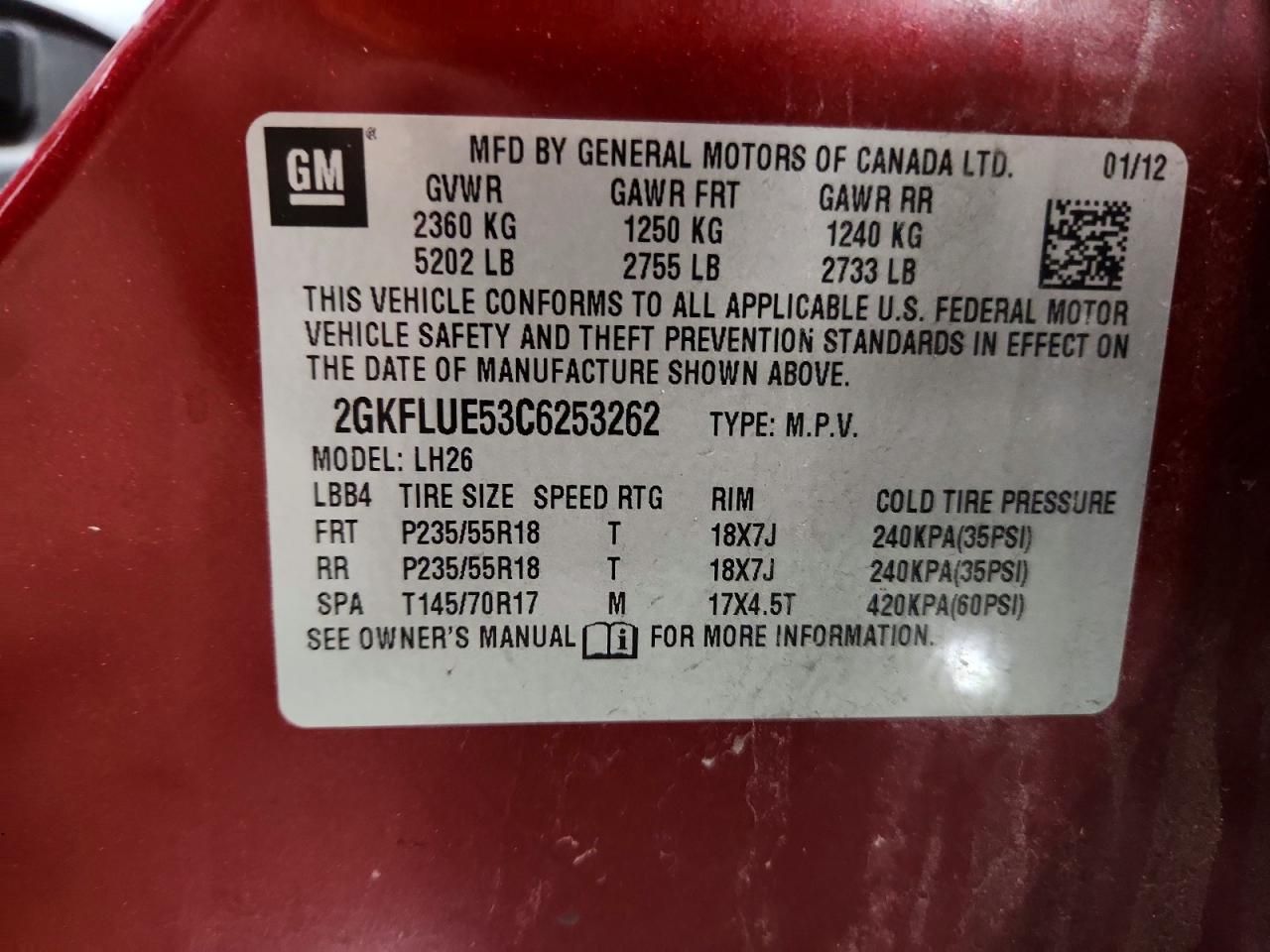 2012 GMC Terrain slt