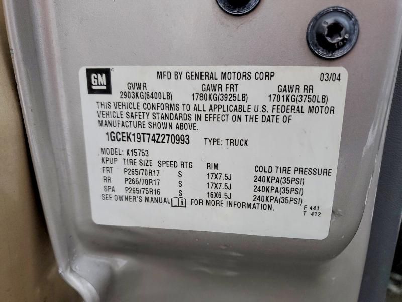 2004 Chevrolet Silverado K1500