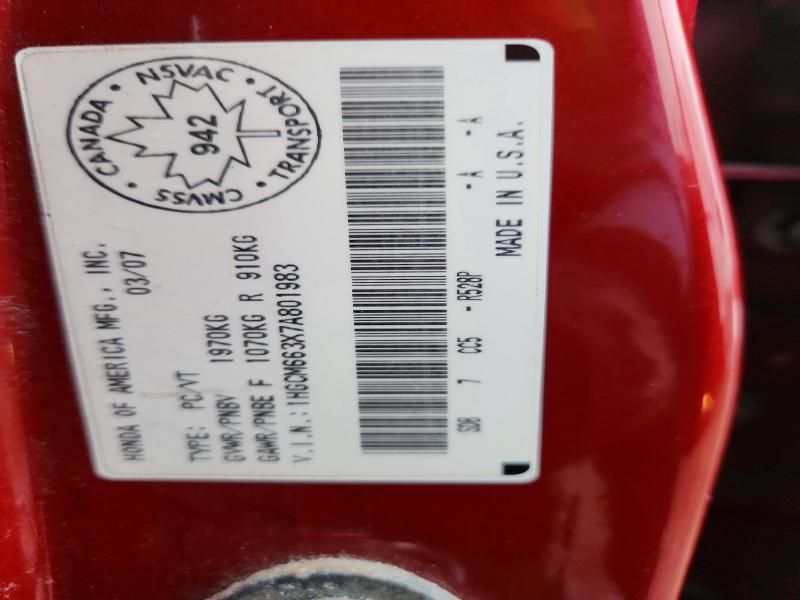 2007 Honda Accord lx