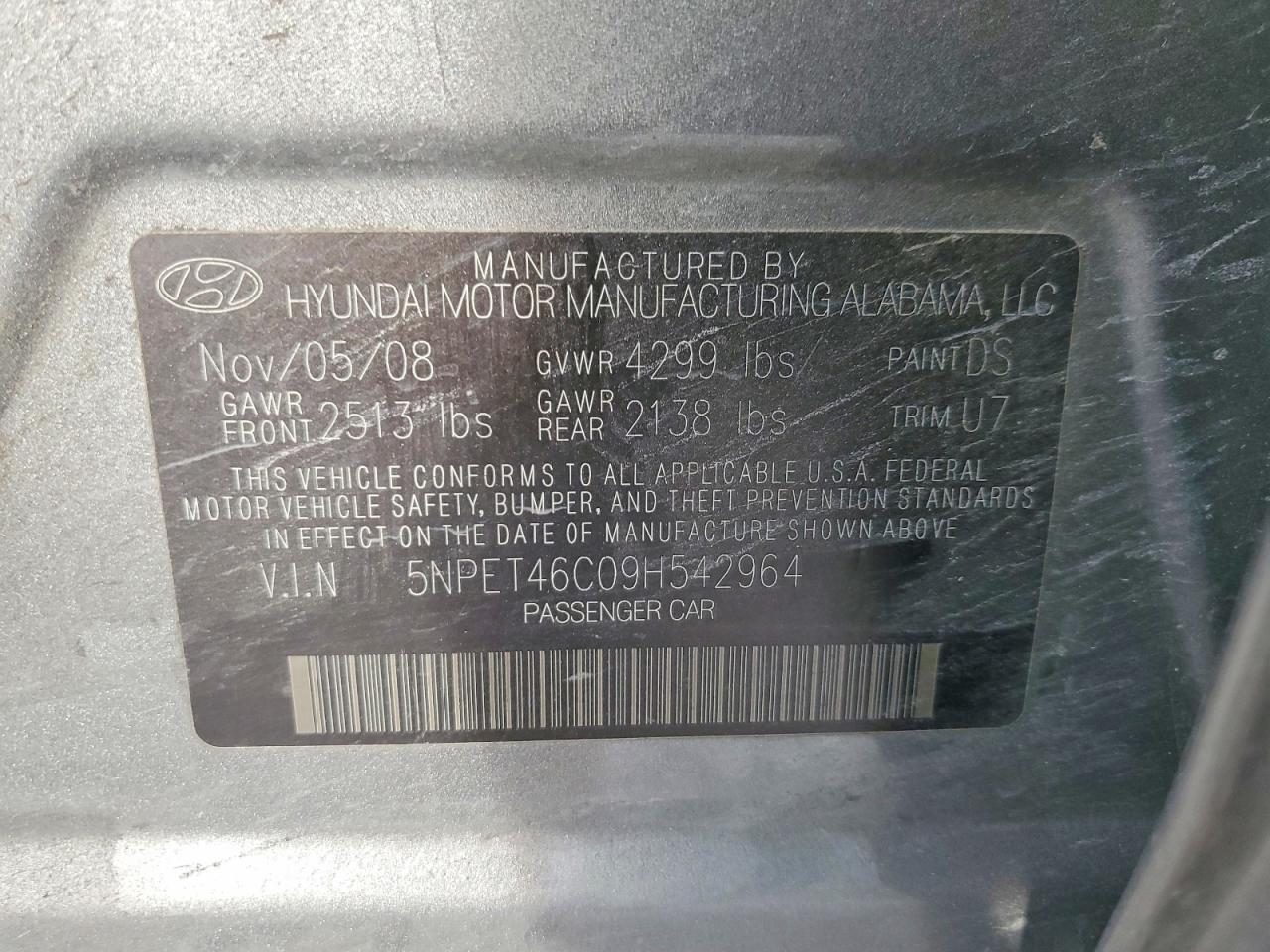 2009 Hyundai Sonata gls
