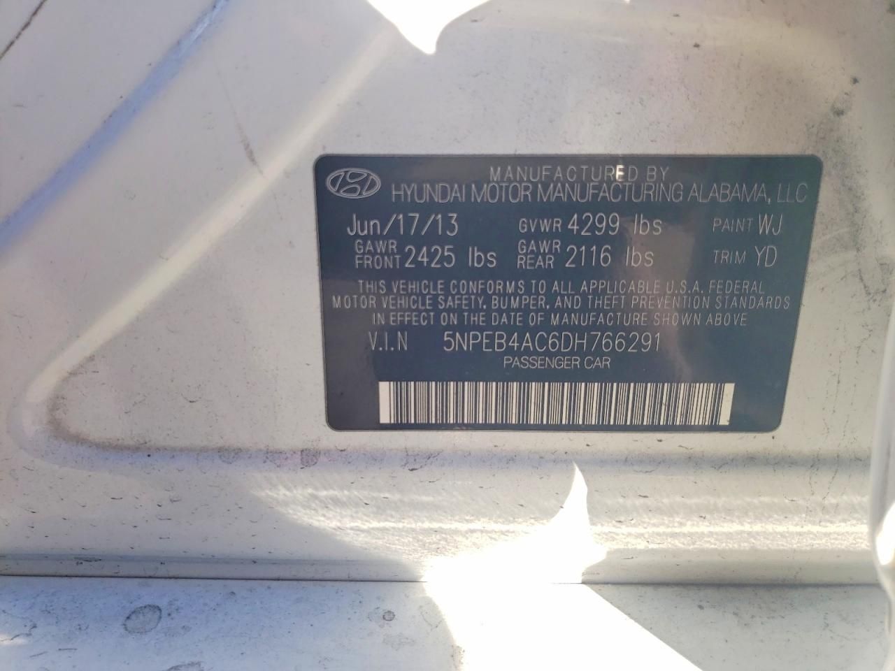 2013 Hyundai Sonata gls