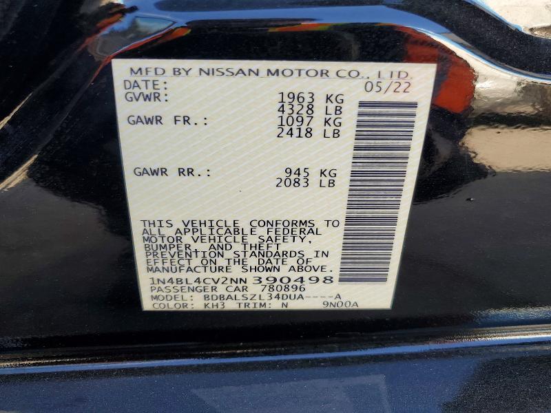 2022 Nissan Altima sr