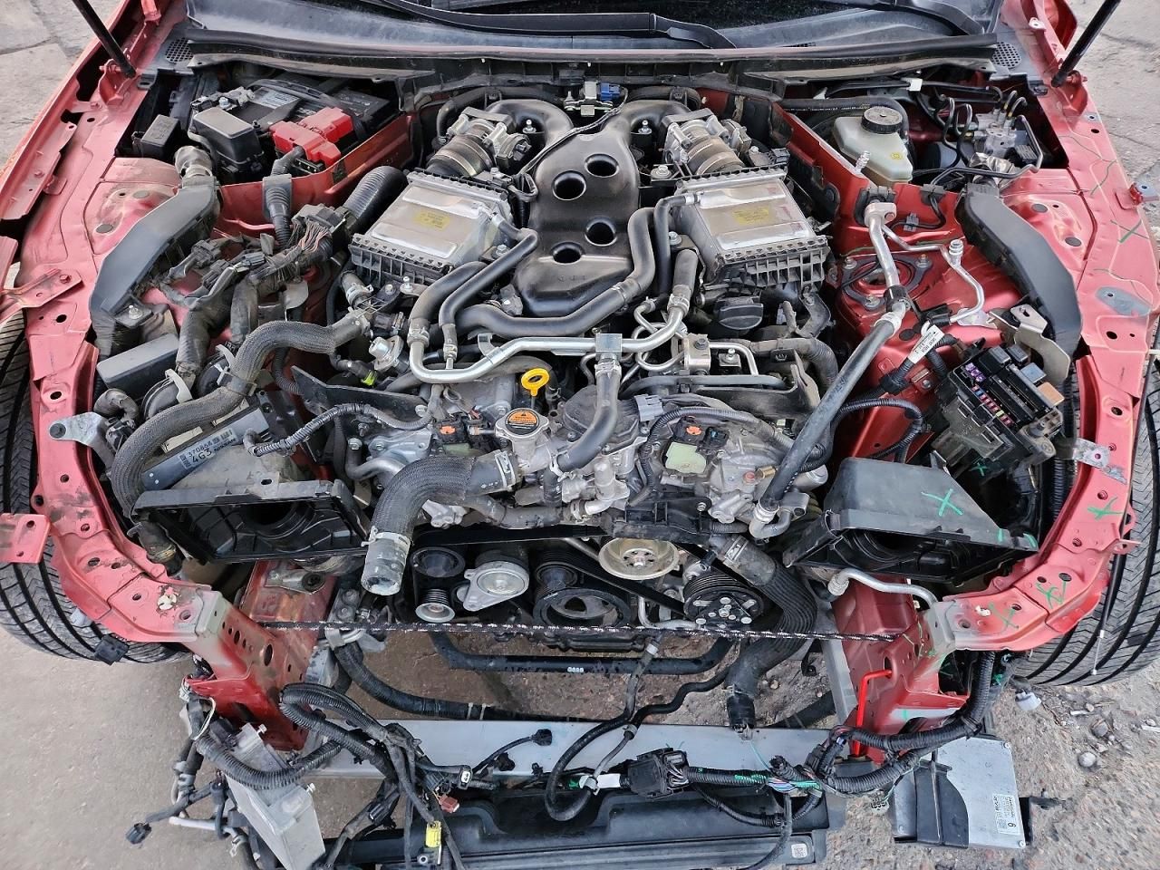 2017 Infiniti Q60 red Sport 400