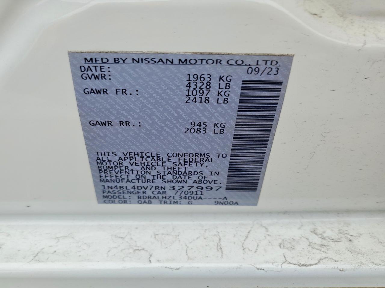 2024 Nissan Altima sv