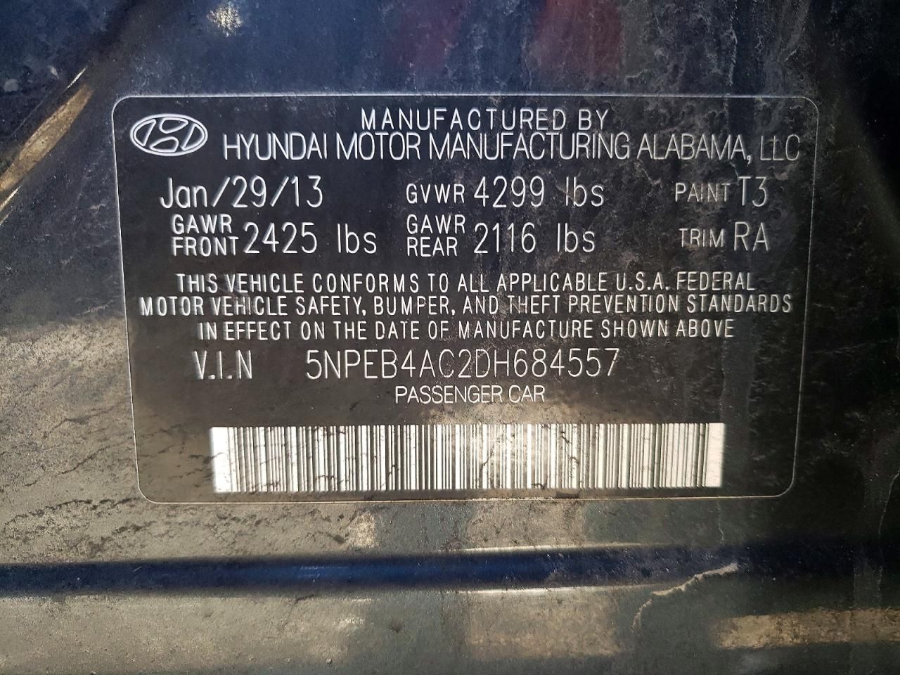 2013 Hyundai Sonata gls