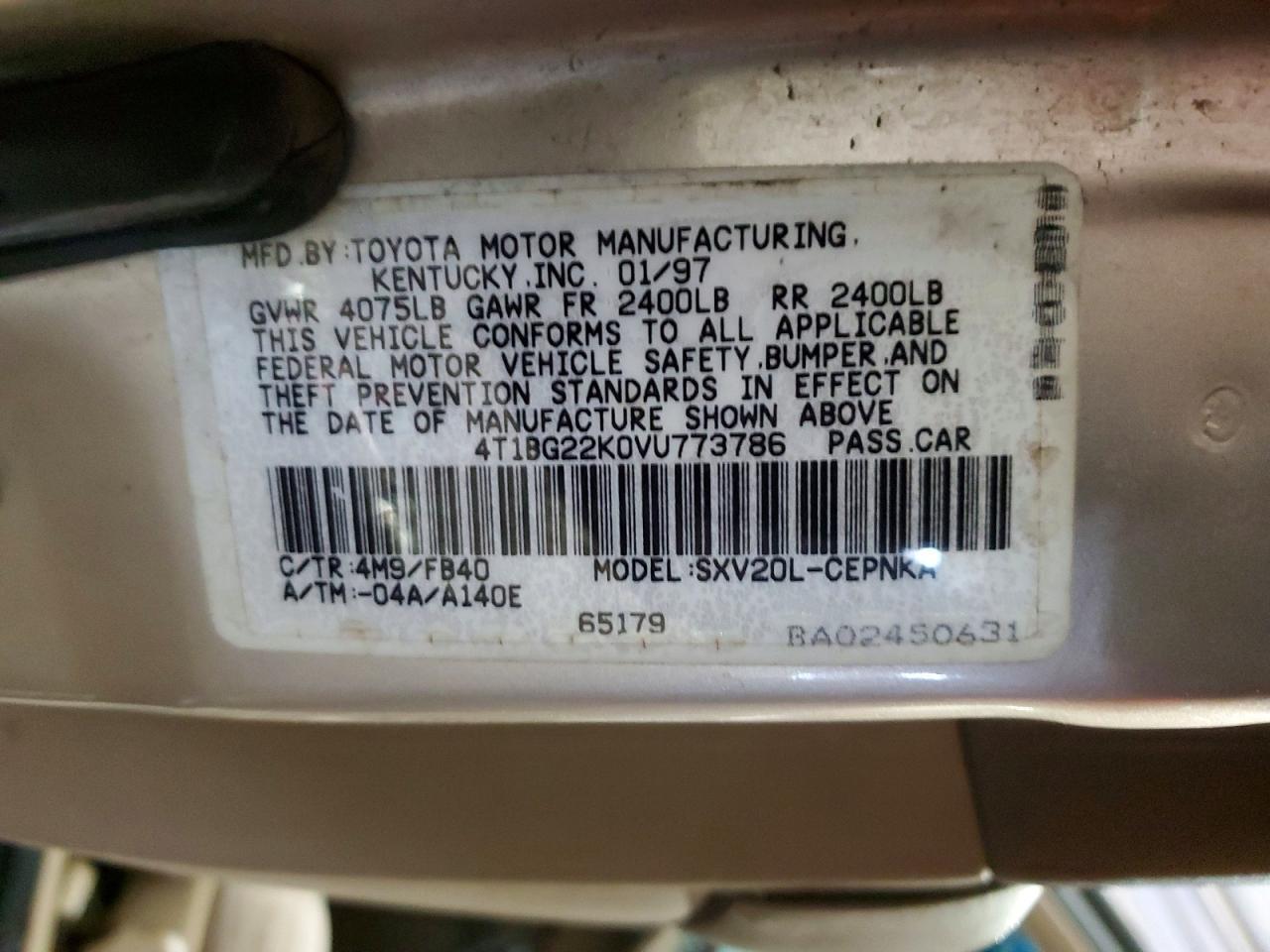 1997 Toyota Camry ce