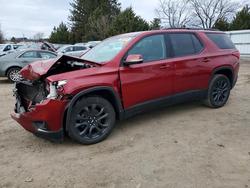 Vehiculos salvage en venta de Copart Finksburg, MD: 2021 Chevrolet Traverse rs