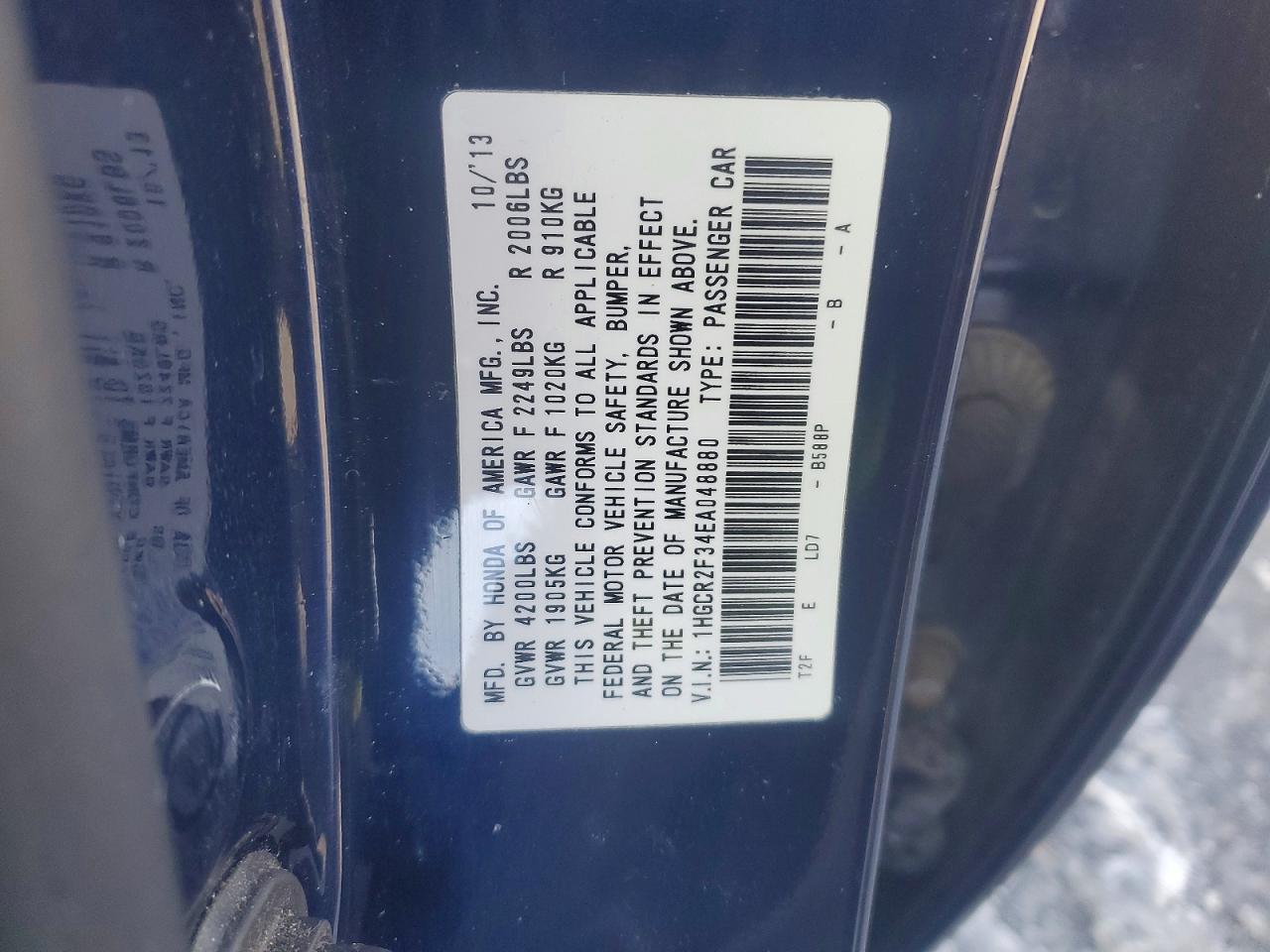 2014 Honda Accord lx