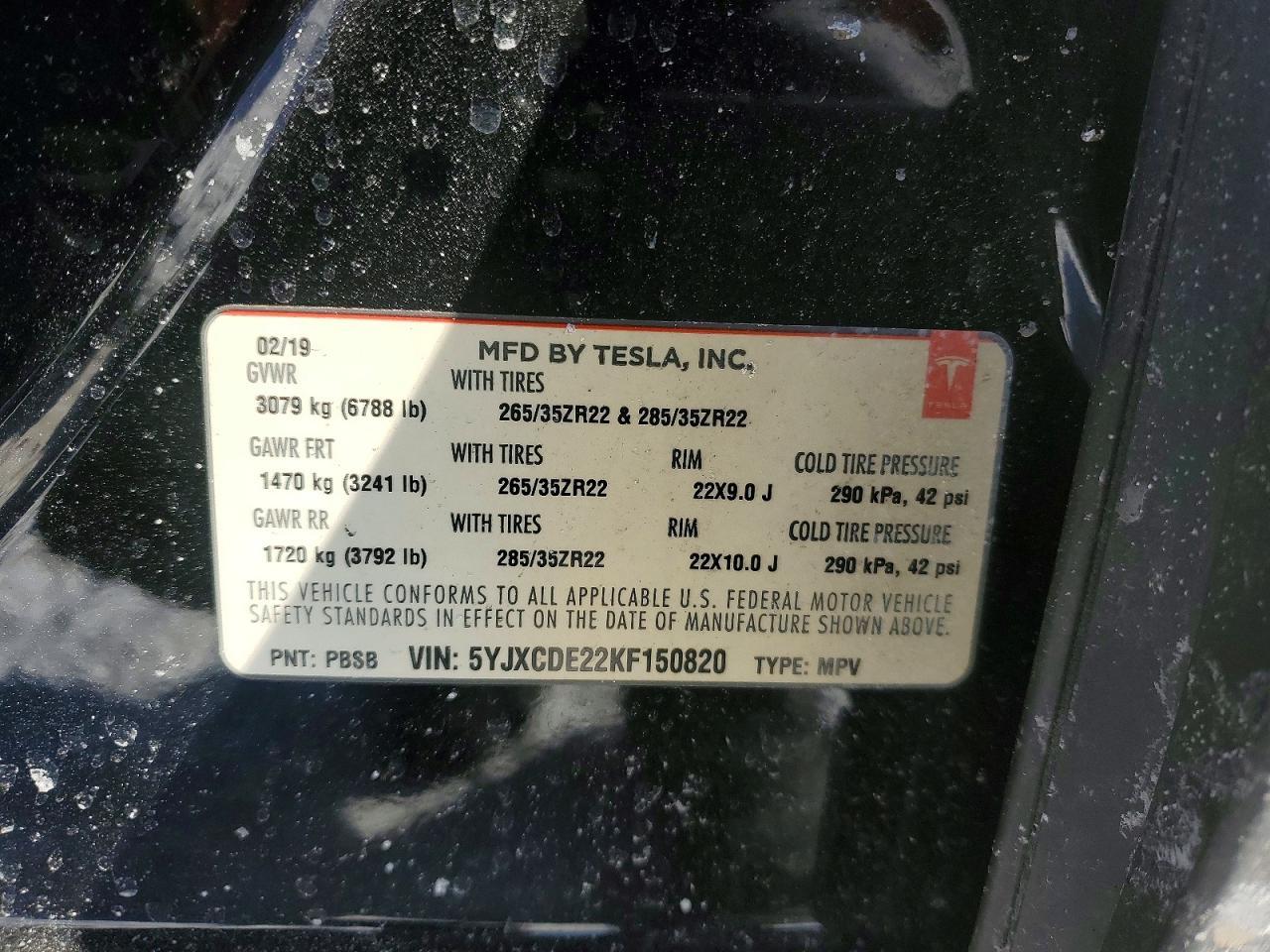 2019 Tesla Model x
