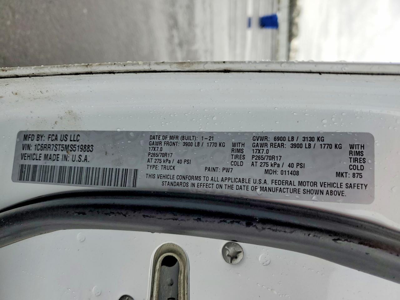 2021 Dodge Ram 1500 Classic Tradesman