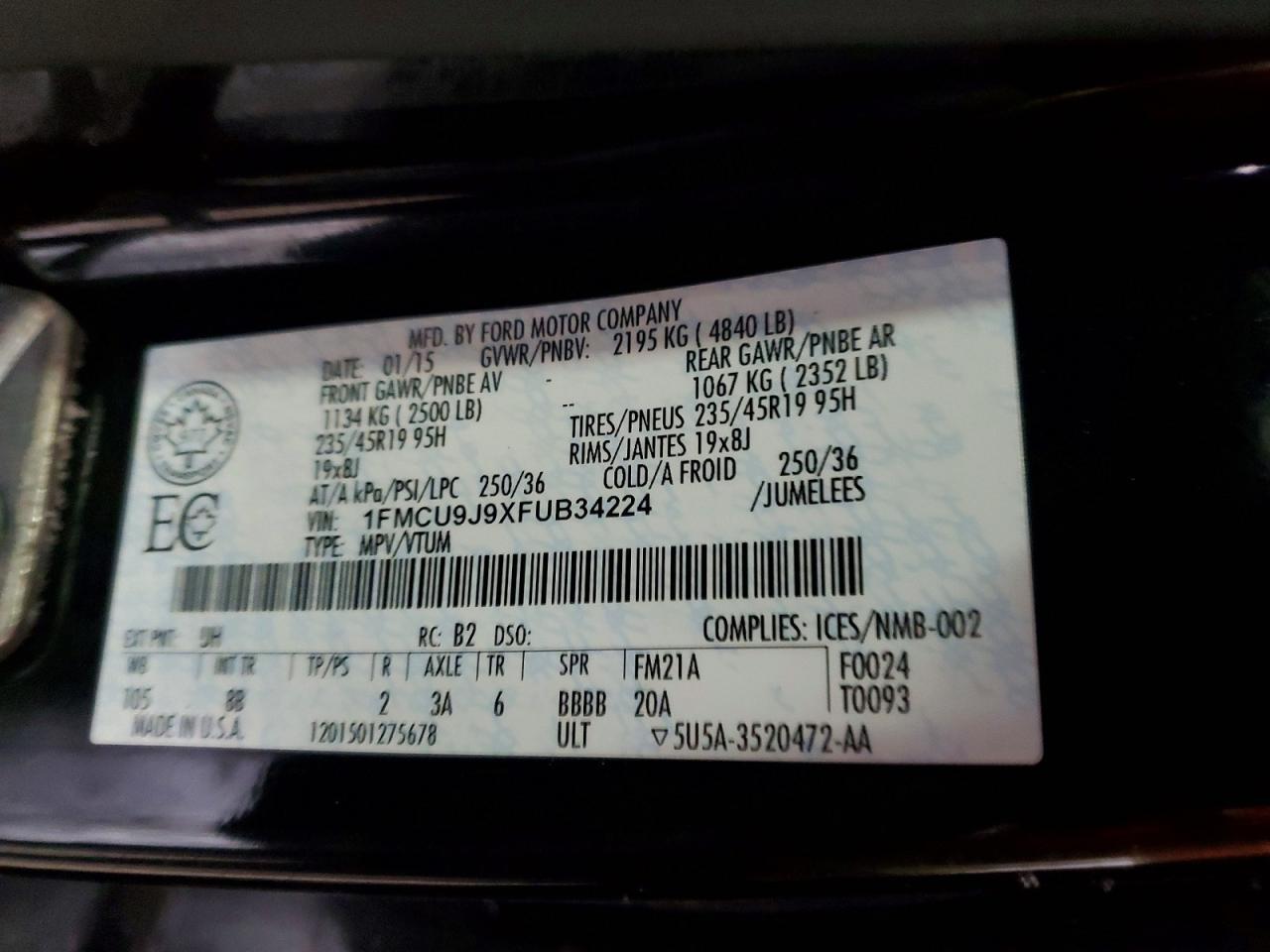 2015 Ford Escape Titanium