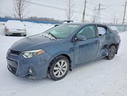 Salvage cars for sale from Copart London, ON: 2016 Toyota Corolla l