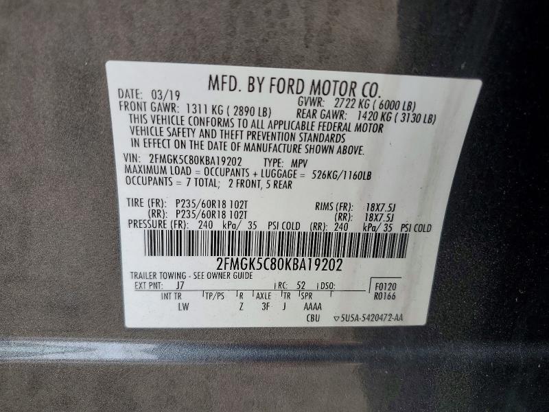 2019 Ford Flex sel