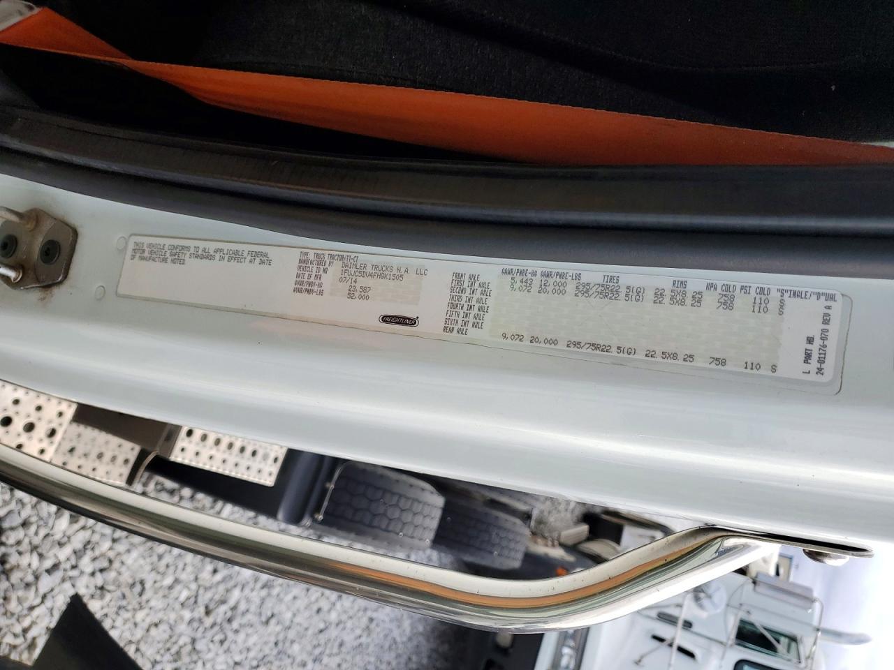 2015 Freightliner Business Class M2 Semi Truck