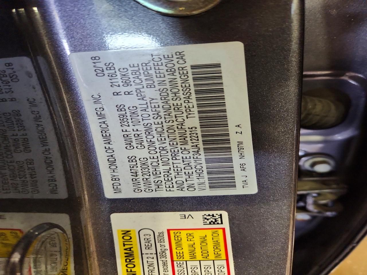 2018 Honda Accord Sport