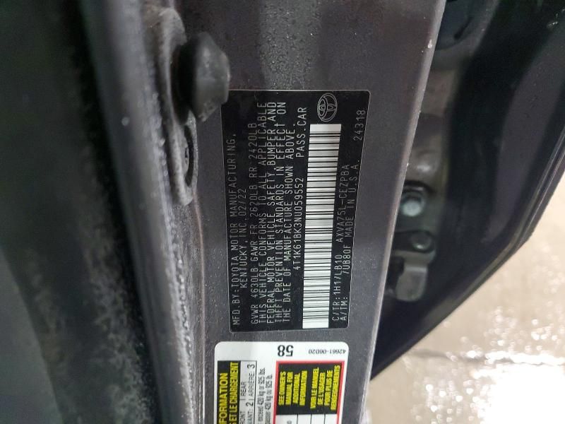 2022 Toyota Camry xse