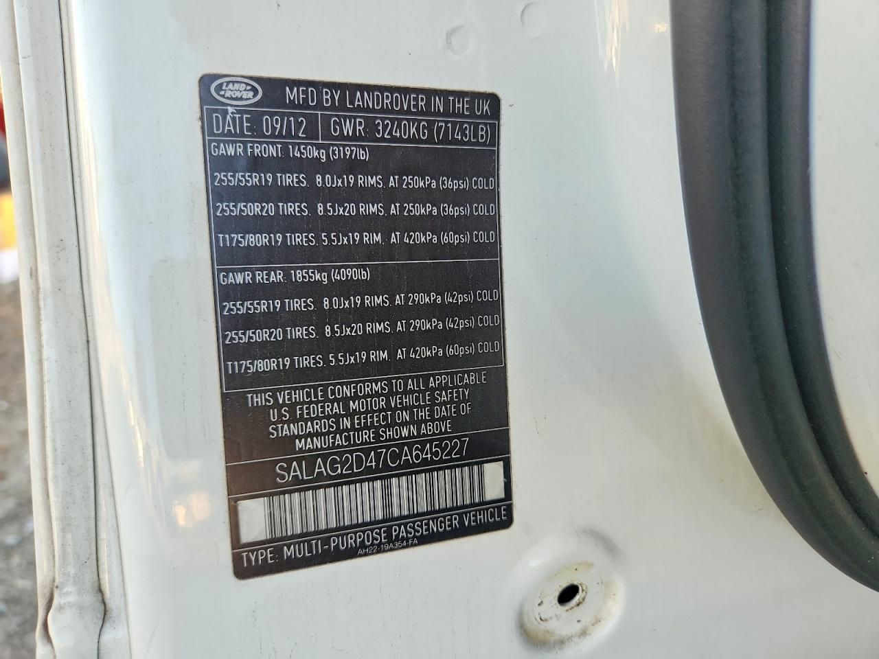 2012 Land Rover LR4 hse