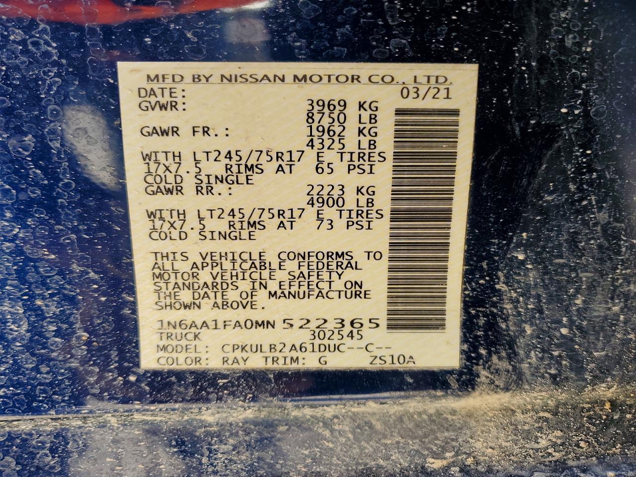 2021 Nissan Titan XD SV