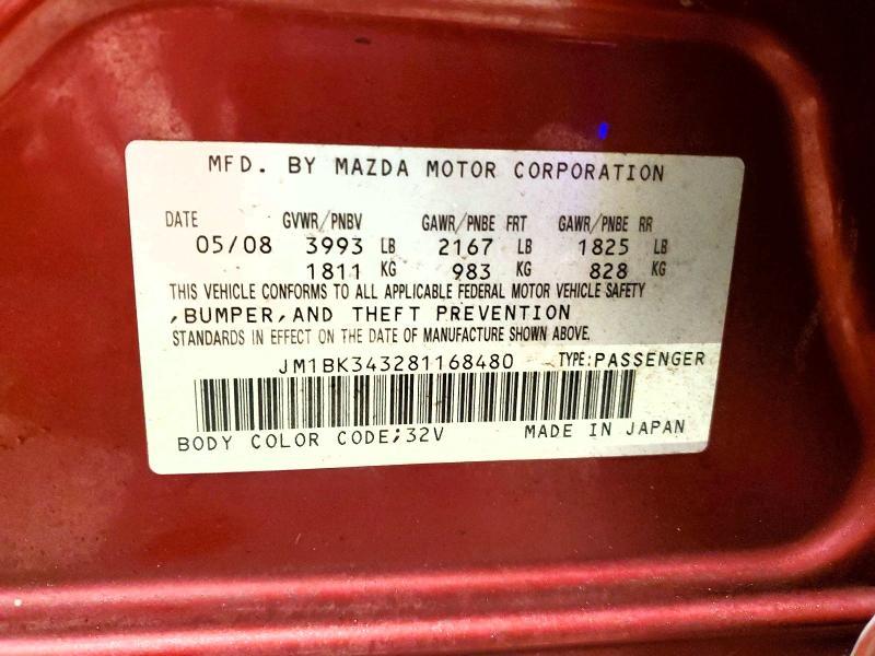 2008 Mazda 3 Hatchback