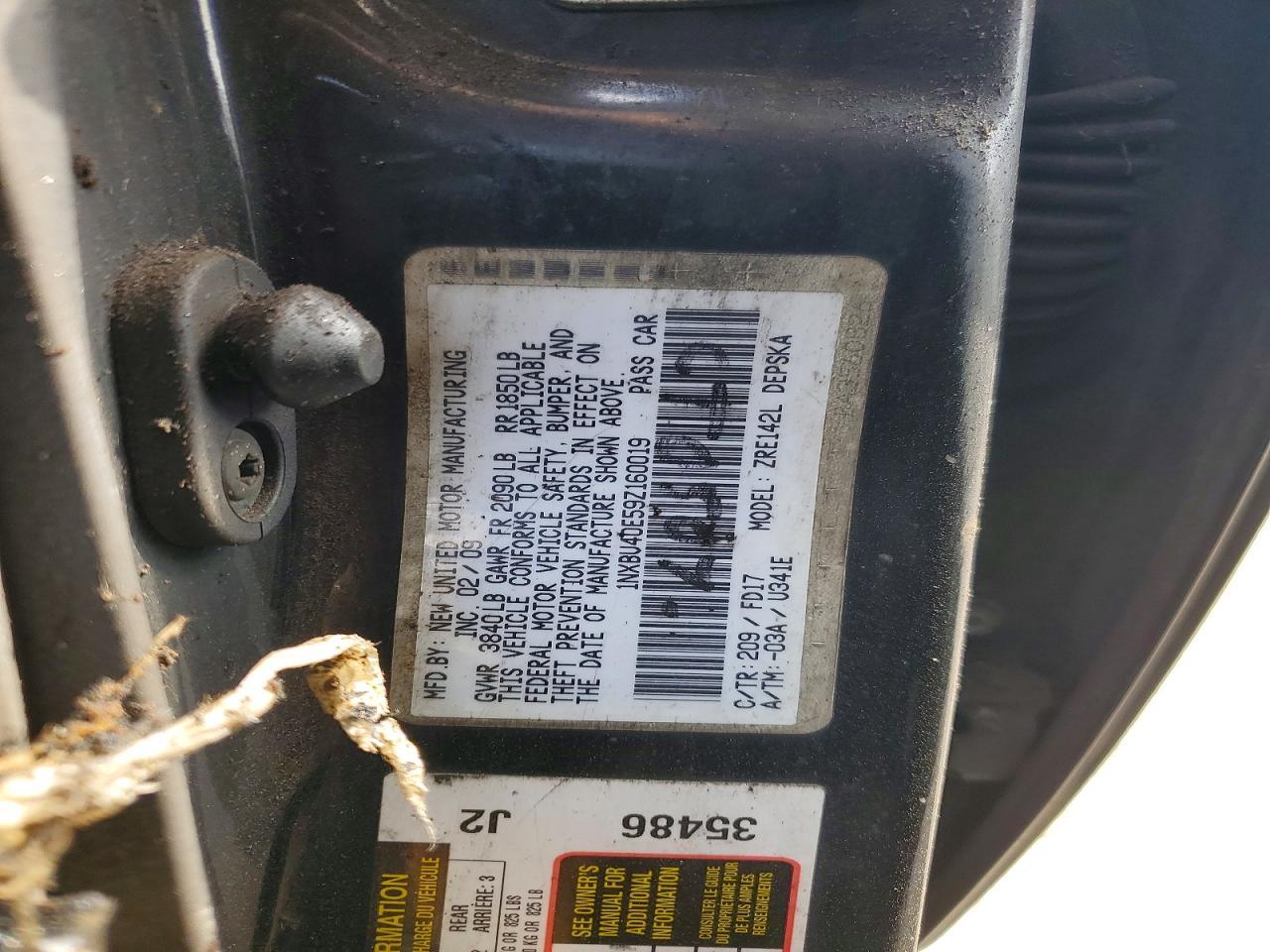 2009 Toyota Corolla Base