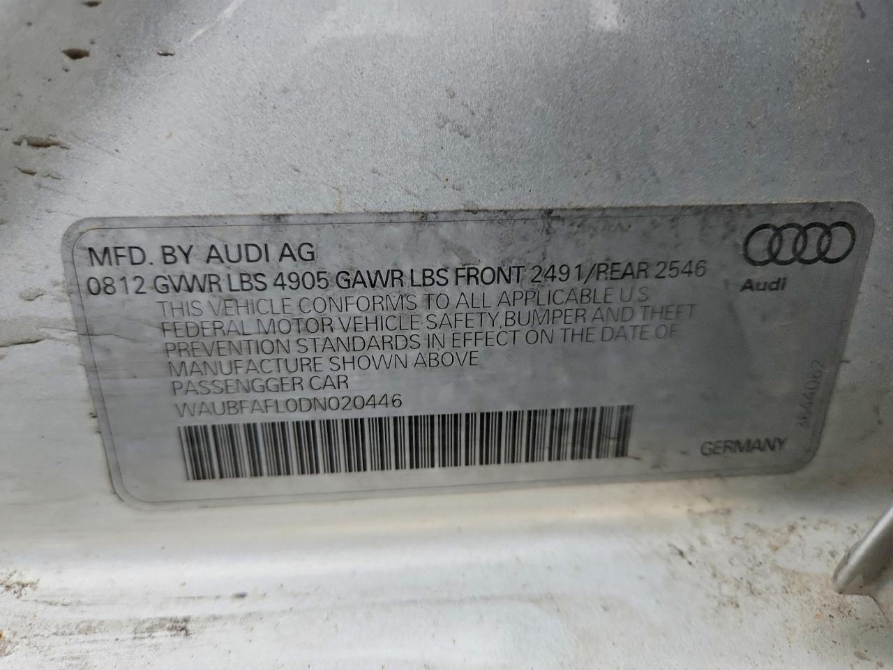 2013 Audi A4 Premium