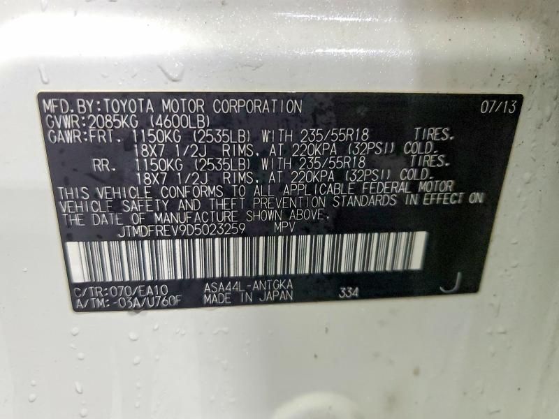 2013 Toyota Rav4 Limited