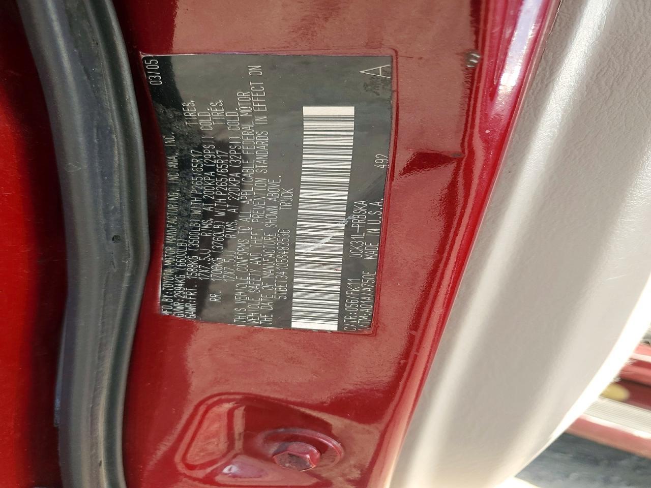 2005 Toyota Tundra Double Cab SR5