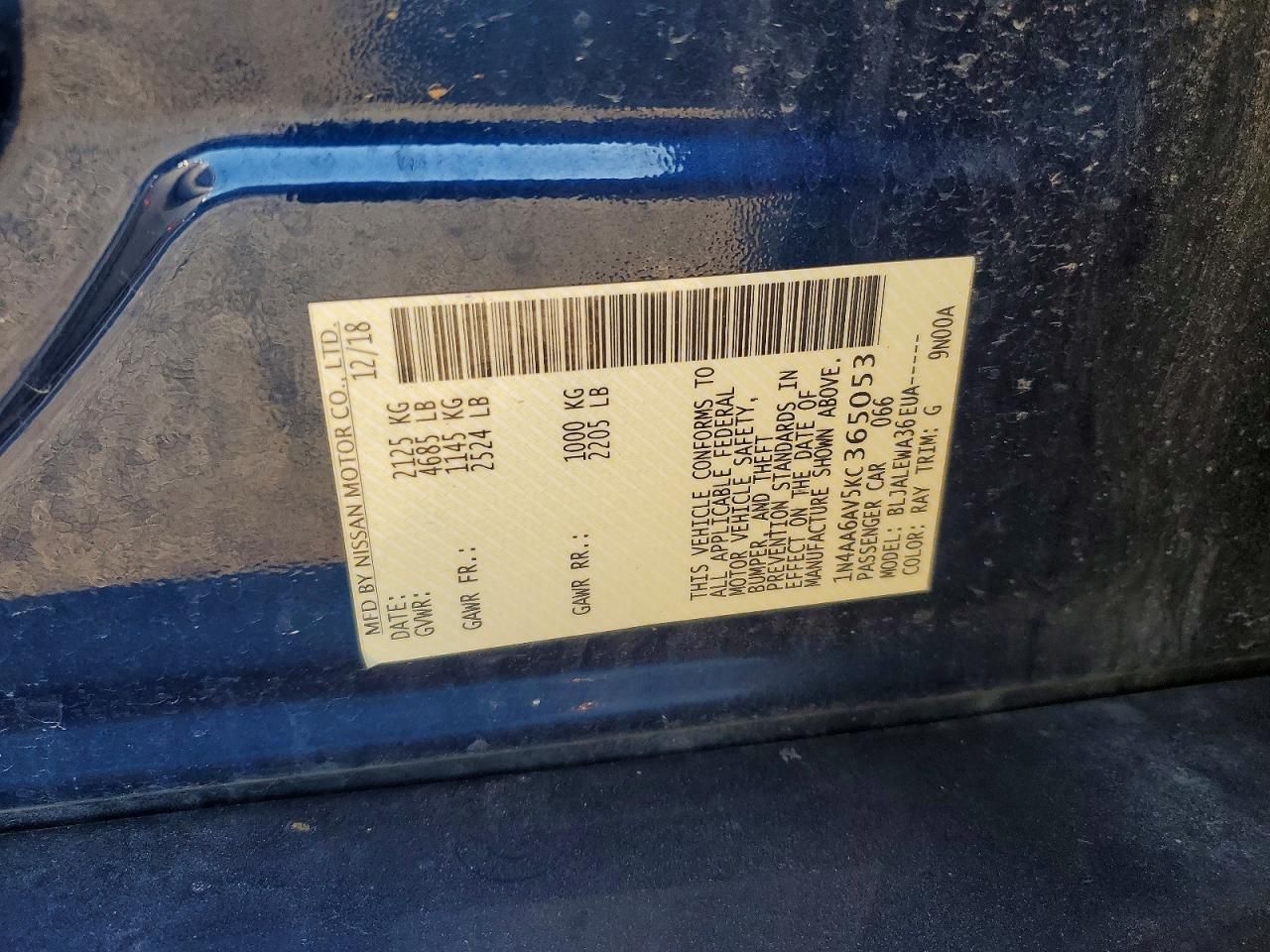 2019 Nissan Maxima s