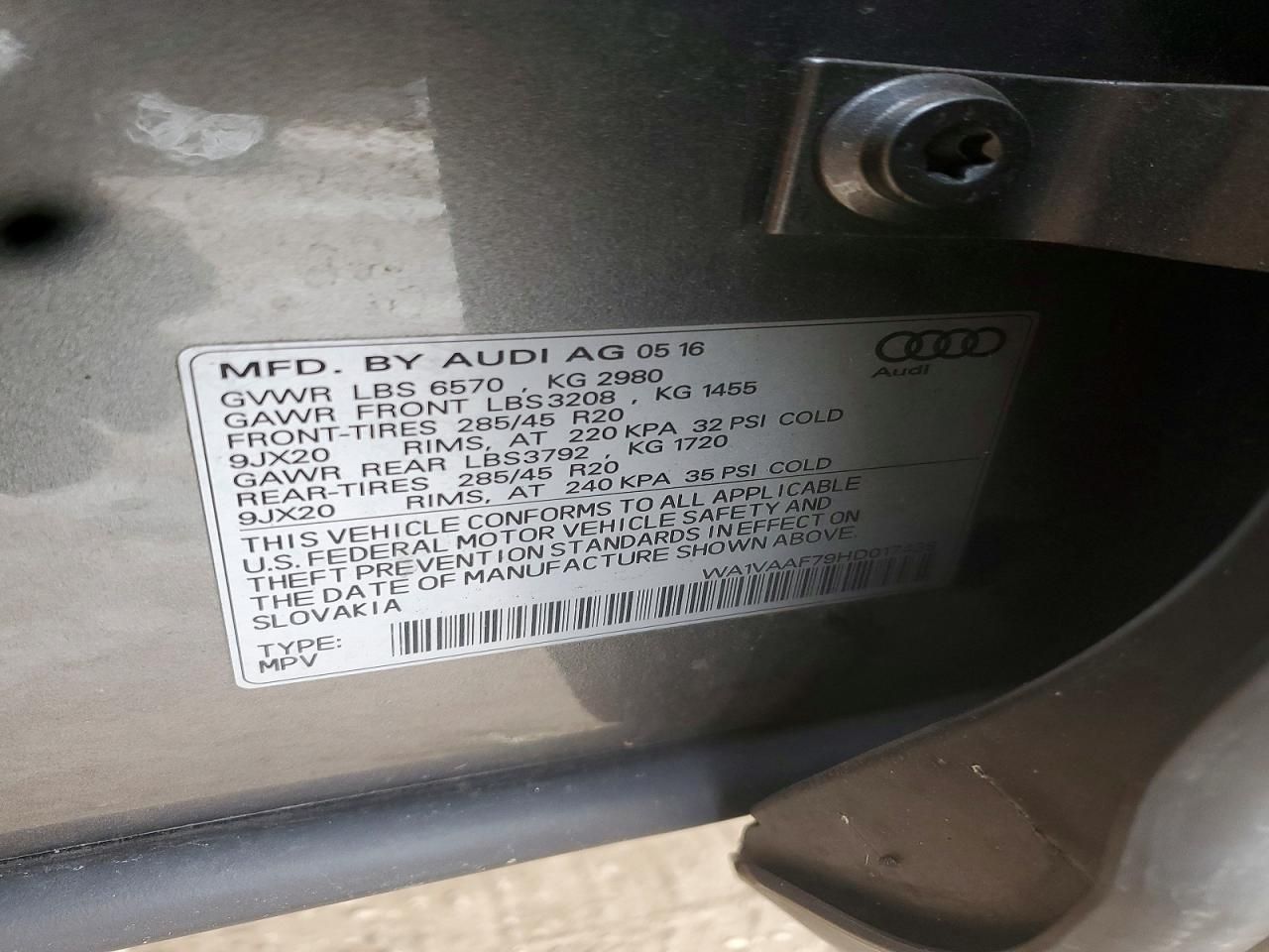 2017 Audi Q7 Prestige