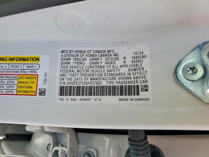 2025 Honda Civic Sport