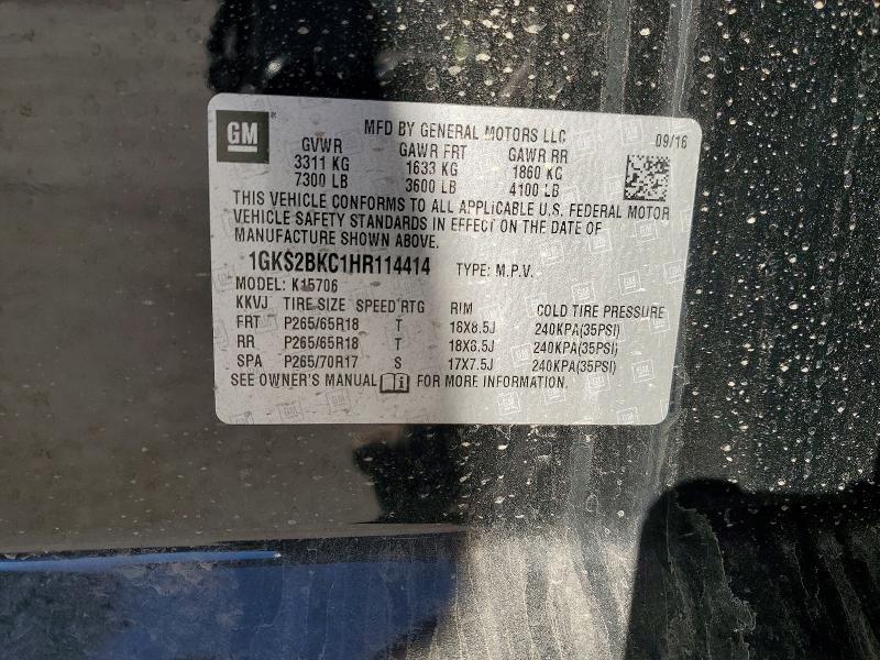 2017 GMC Yukon slt