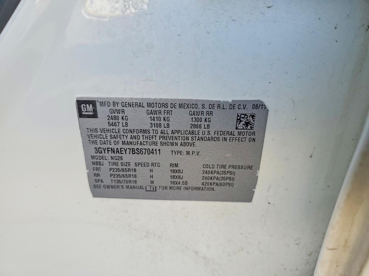 2011 Cadillac Srx Luxury Collection