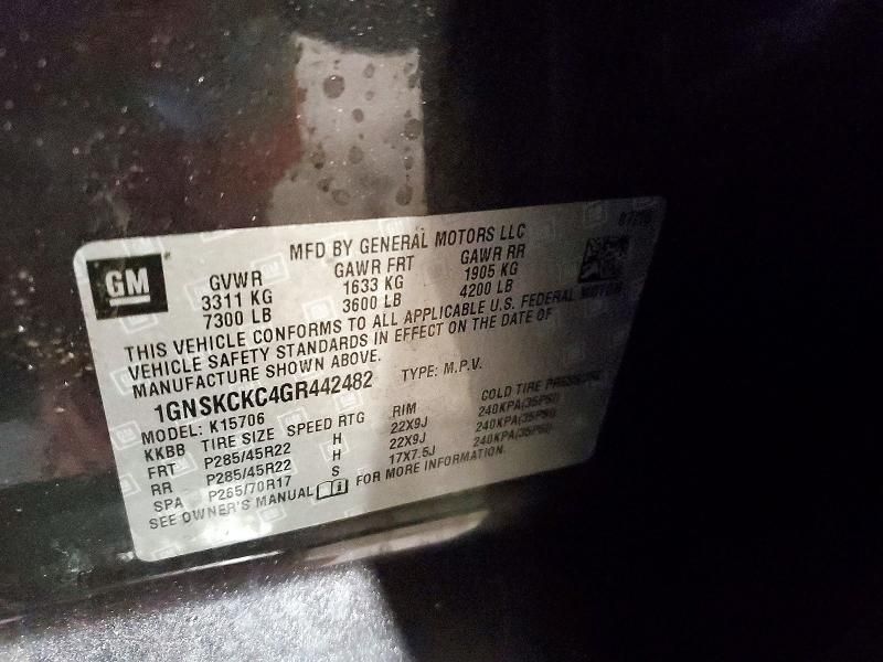 2016 Chevrolet Tahoe K1500 ltz