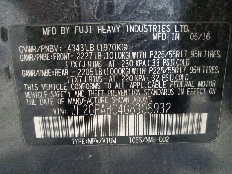 2016 Subaru Crosstrek Premium