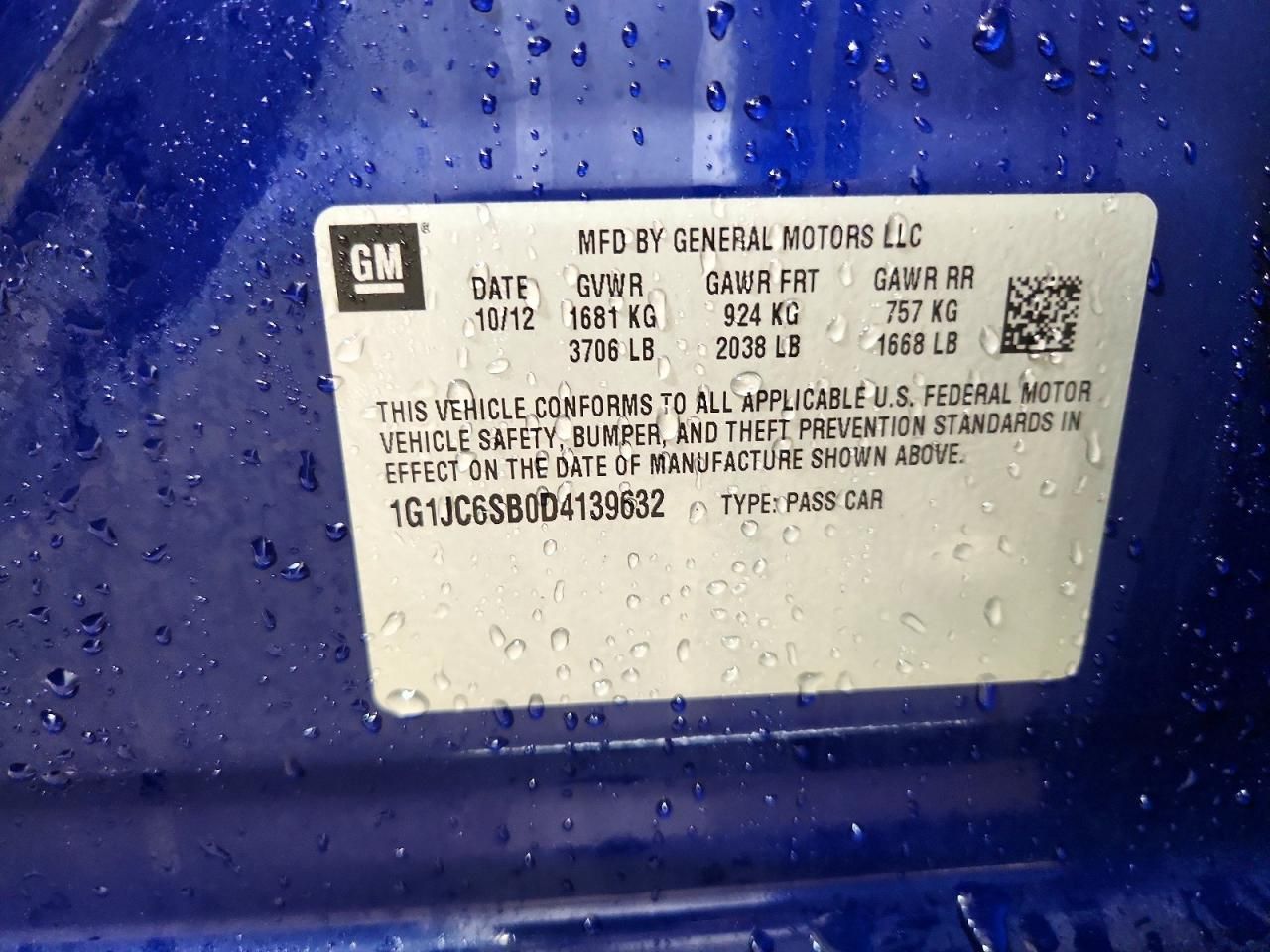 2013 Chevrolet Sonic lt